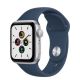 Montre Apple SE - Neuf | boîtier en aluminium argent 40 mm avec bracelet sport blue abysse | 1601993 MKNY3VC/A