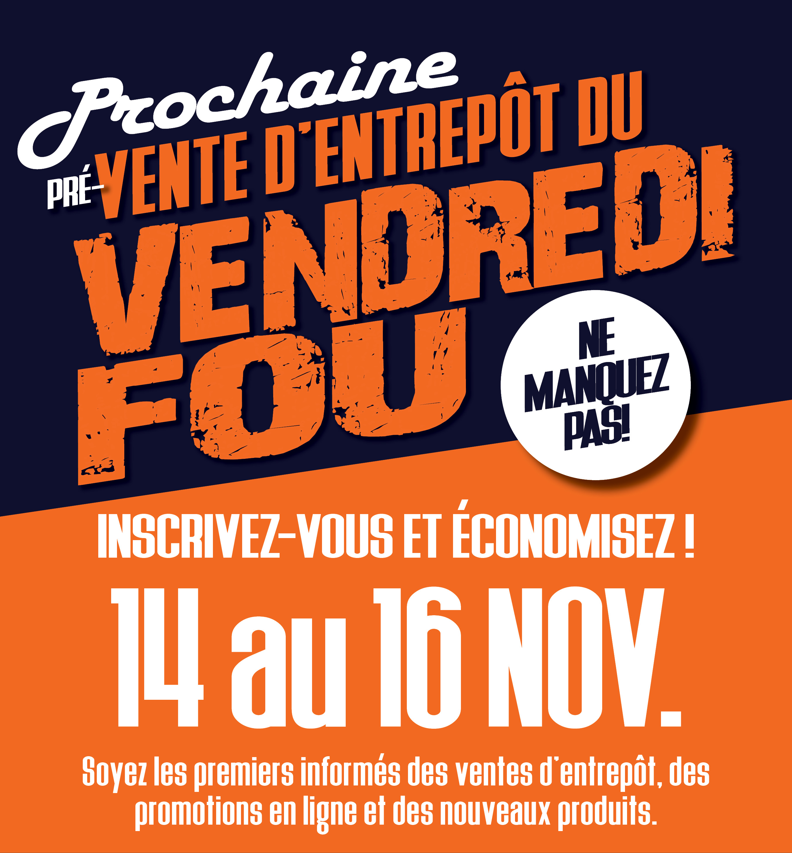 Nov Warehouse Sale Fr