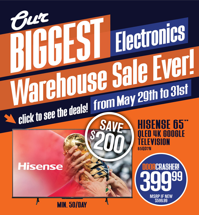 May Warehouse Sale 2026 