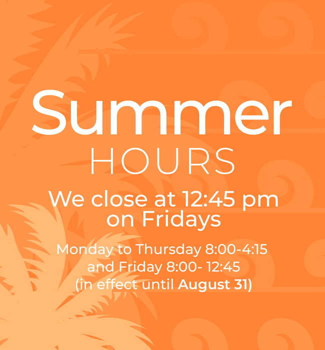 Summer Hours 2026